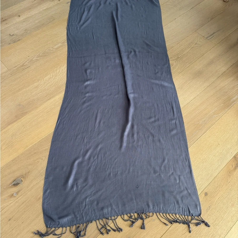 Pashmina/Silk Shawl Charcoal